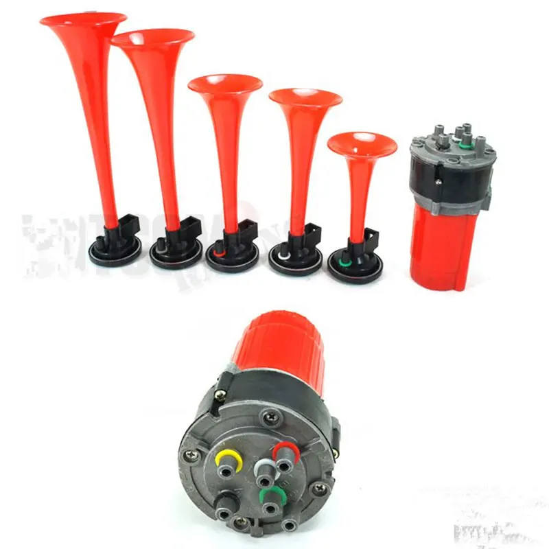 Sale 5x HOT Trumpet Musical sound Electronic red Air Horn Compose Car