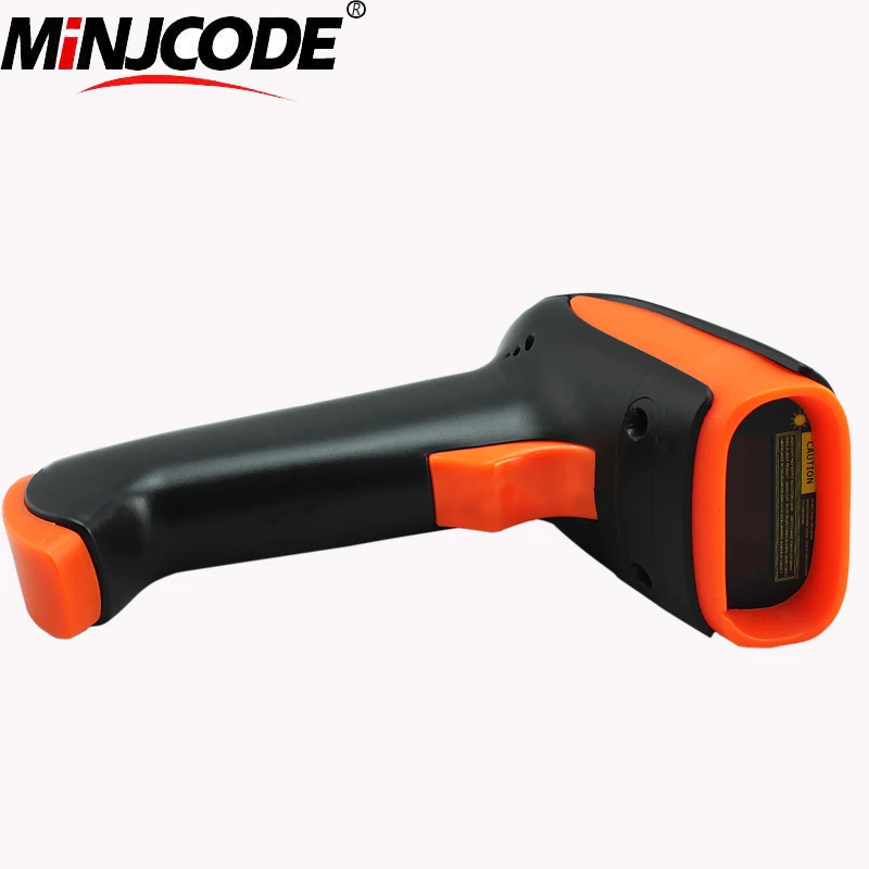 Высокоскоростной сканер штрих кодов MINJCODE 300/сек Ручной 1d CCD Ce/FCC/RoHS считыватель