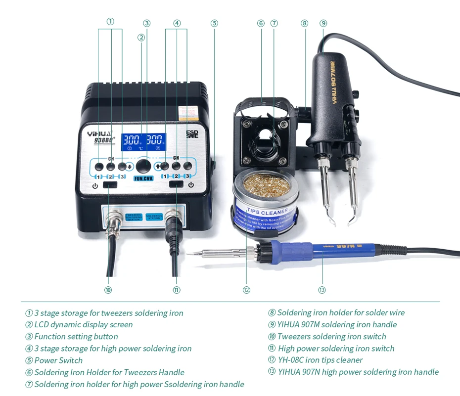 YIHUA Soldering Iron Station 14