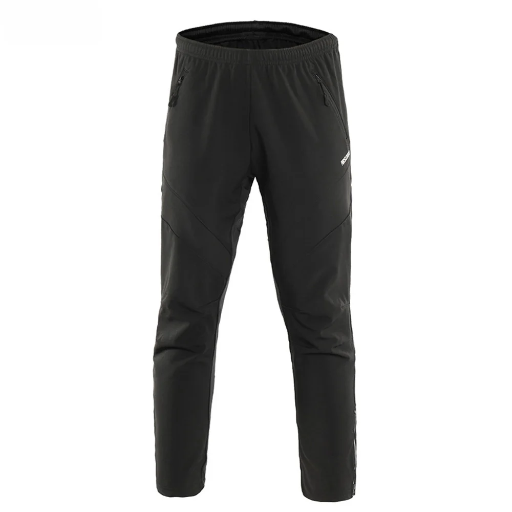 

ARSUXEO Men's Winter Cycling Pants Warm Up Thermal Fleece Bicycle Trousers Windproof Sports Running MTB Bike Pants Clothing