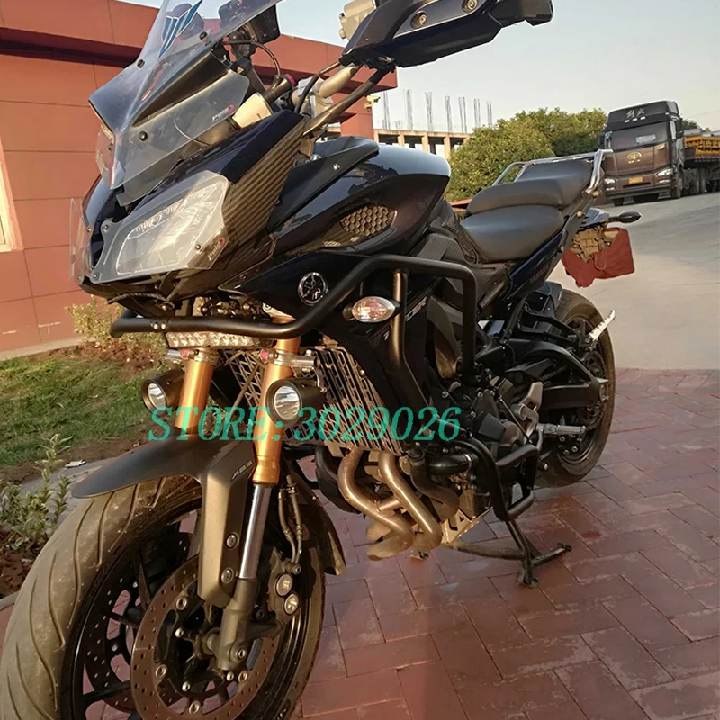 Для Yamaha MT-09 FZ-09 FJ-09 MT09 TRACER- мотоцикл передняя защита двигателя Краш бар Рамка протектор бампер