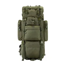 Soporte De Metal de Los Hombres Mochila 65L multifunción Impermeable Bolsa De Nylon Paquete Mochila Táctica de Camuflaje
