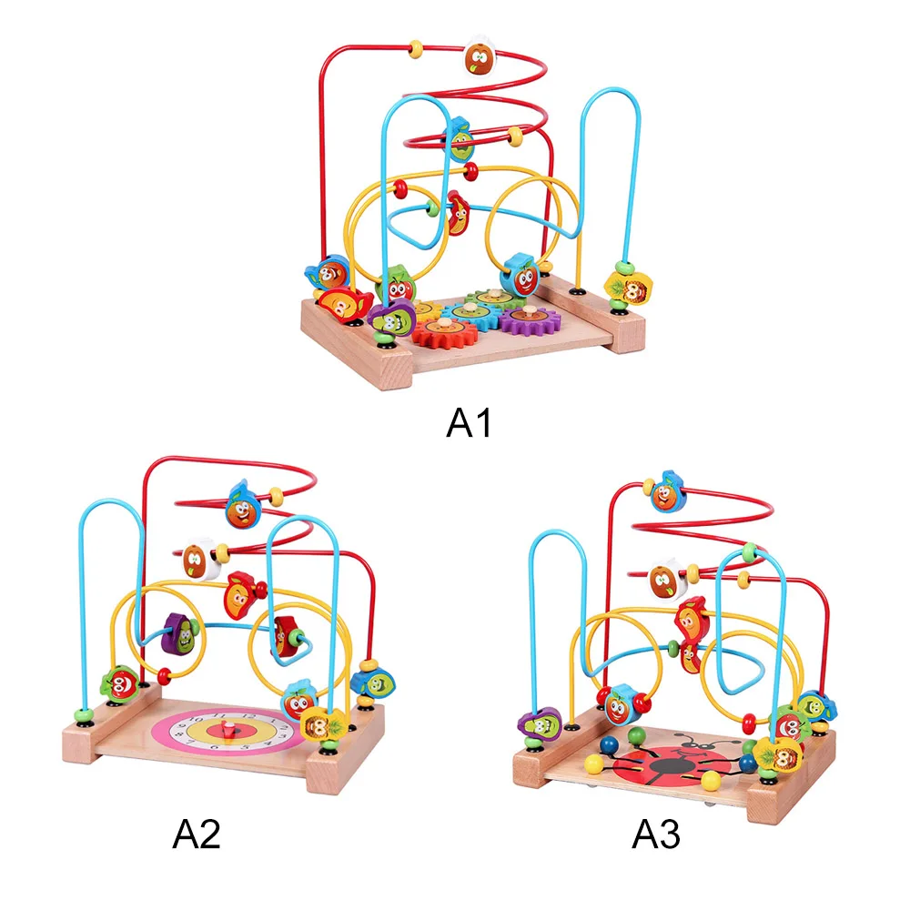 Kaufen Holz Mathematik Spielzeug Zählen Kreise Bead Abacus Draht Maze Achterbahn Pädagogisches für Baby Kinder Für Kinder Geburtstag Geschenk