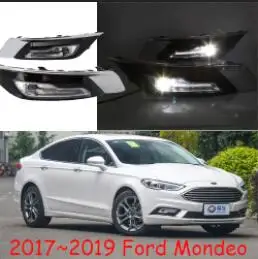 1 комплект Автомобильный бампер для Mondeo дневной свет Fusion автомобильные аксессуары~ 2019y светодиодный DRL фары для Mondeo противотуманные фары - Цвет: 1set