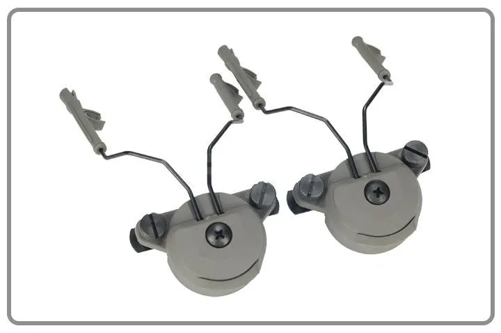 EX Headset headphone and Helmet Rail Adapter Set GEN1 for Comtac III headphones Black DE FG3 (2)