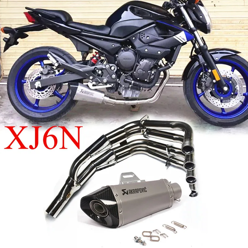 

Slip-on Exhaust For Yamaha XJ6N Motorcycle Akrapovic TOCE Exhaust System Stainless Steel Header Link Pipe Tail Escape