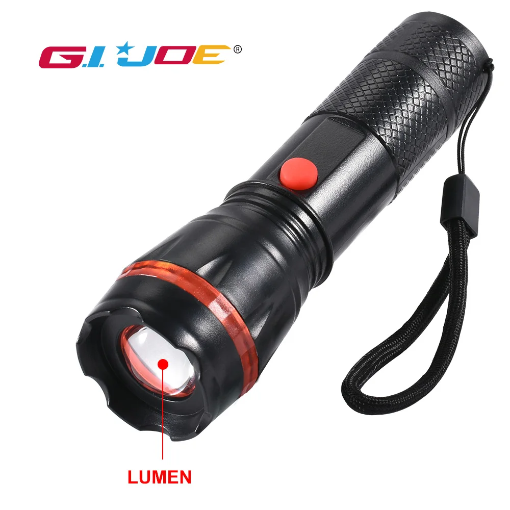 Gijoe Mini Plastic Led Flashlight 2019 New Zoomable Torch 800lm By 3