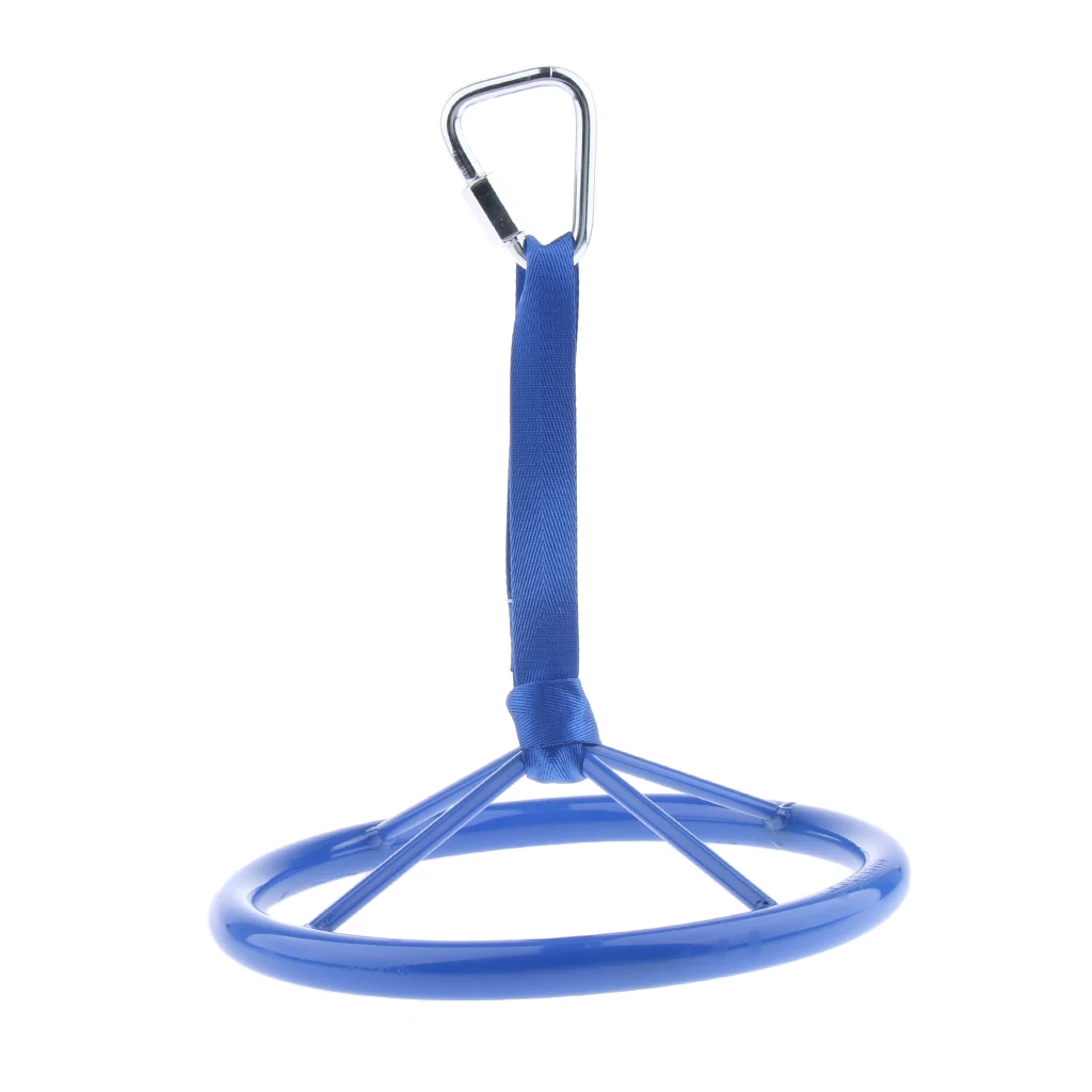 Children Outdoor Play Sport Equipment Kids Ninja Wheel with Safety Carabiner, 10.63 x 10.63 inch