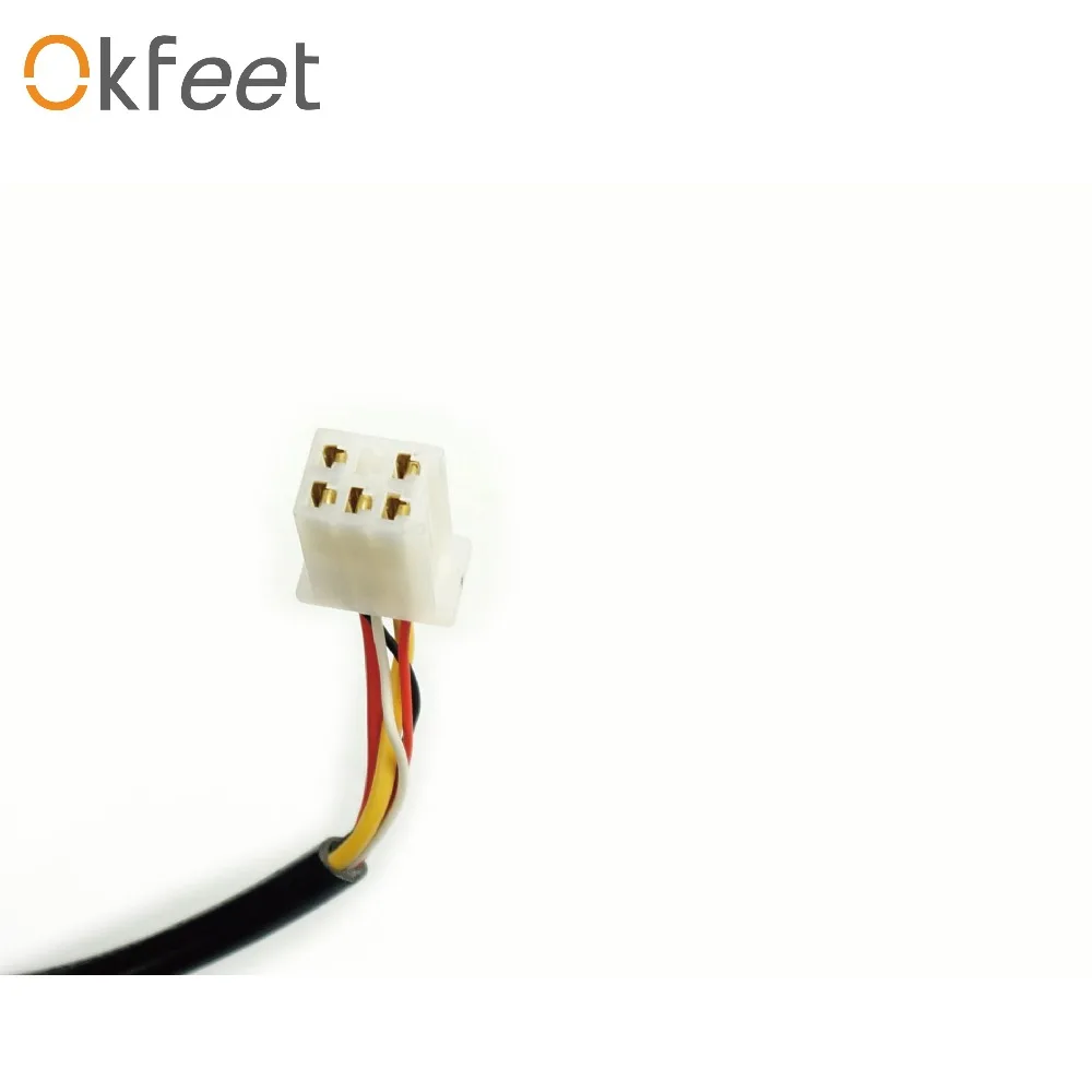 Okfeet Ebike дроссельная заслонка Wuxing 57DX твист Дроссельный регулятор для велосипеда ручка с индикатором батареи замок 5PIN