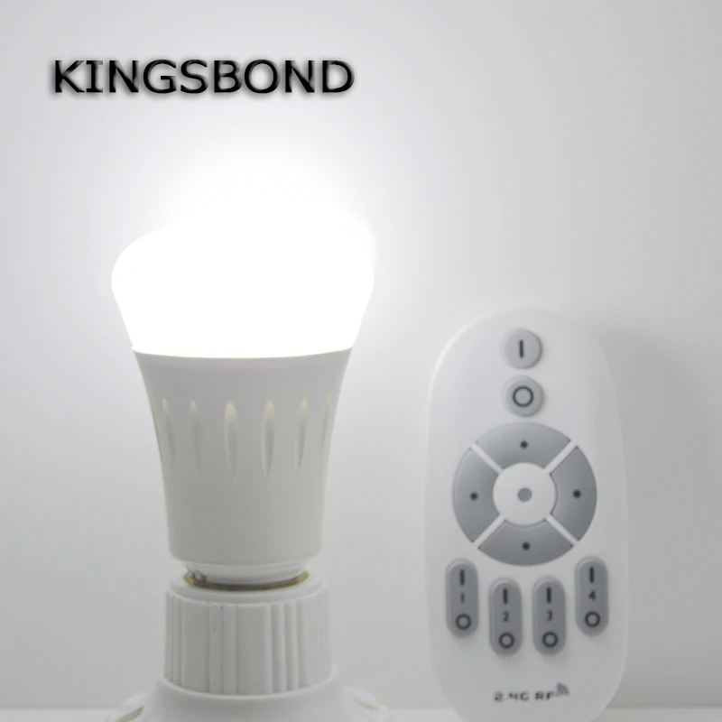 2.4G E27 8W Wireless Smart CW/WWLED Lamp Bulb + 2.4G RF CCT dimmer