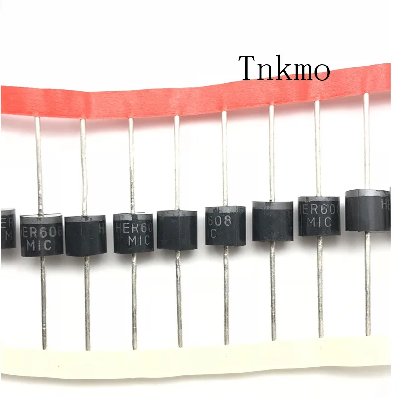 

20PCS HER608 ultrafast recovery diode 6A / 1000V DO-27