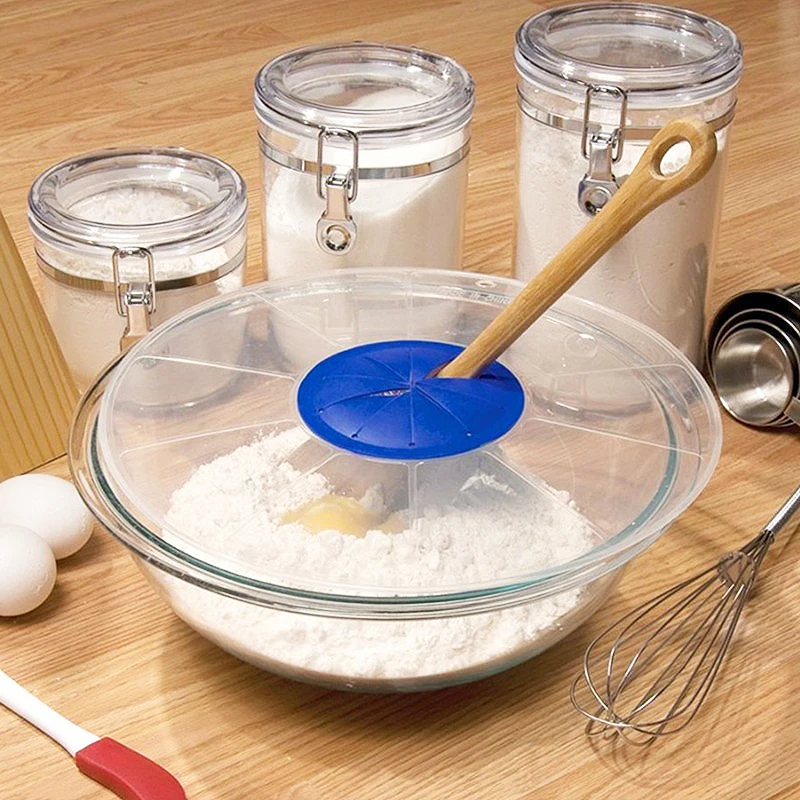 

Sale 1PC New Kitchen Accessories Bowl Lids Convenient Cooking Tools Silicone Splash Guard Egg Bowl Screen Cover