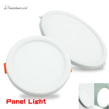 LED Square/Round Aluminum Ceiling Light Panel Lights 220V Surface Mounted Downlight Living Room Bedroom 6W 8W 15W 20W