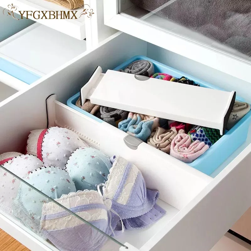 

Telescopic drawer adjustable Separator Divider Household Necessities For Underwear Socks Clapboard Partition Storage Organizer