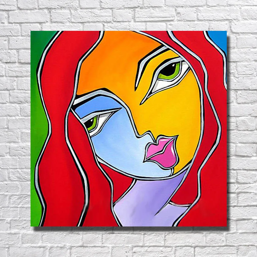 Top quality abstract cartoon wall art painting reproduction cheap price