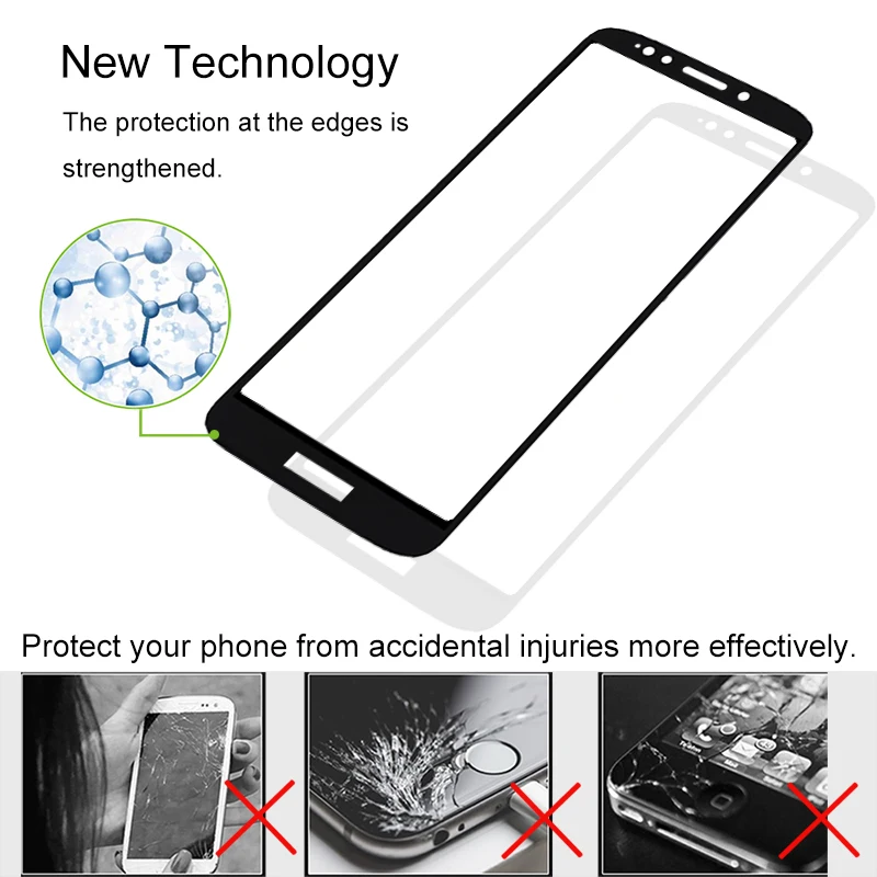 2 шт Полное покрытие закаленное стекло для Motorola G6 Play защита экрана 9H на Защитное стекло для Moto G6 Play пленка