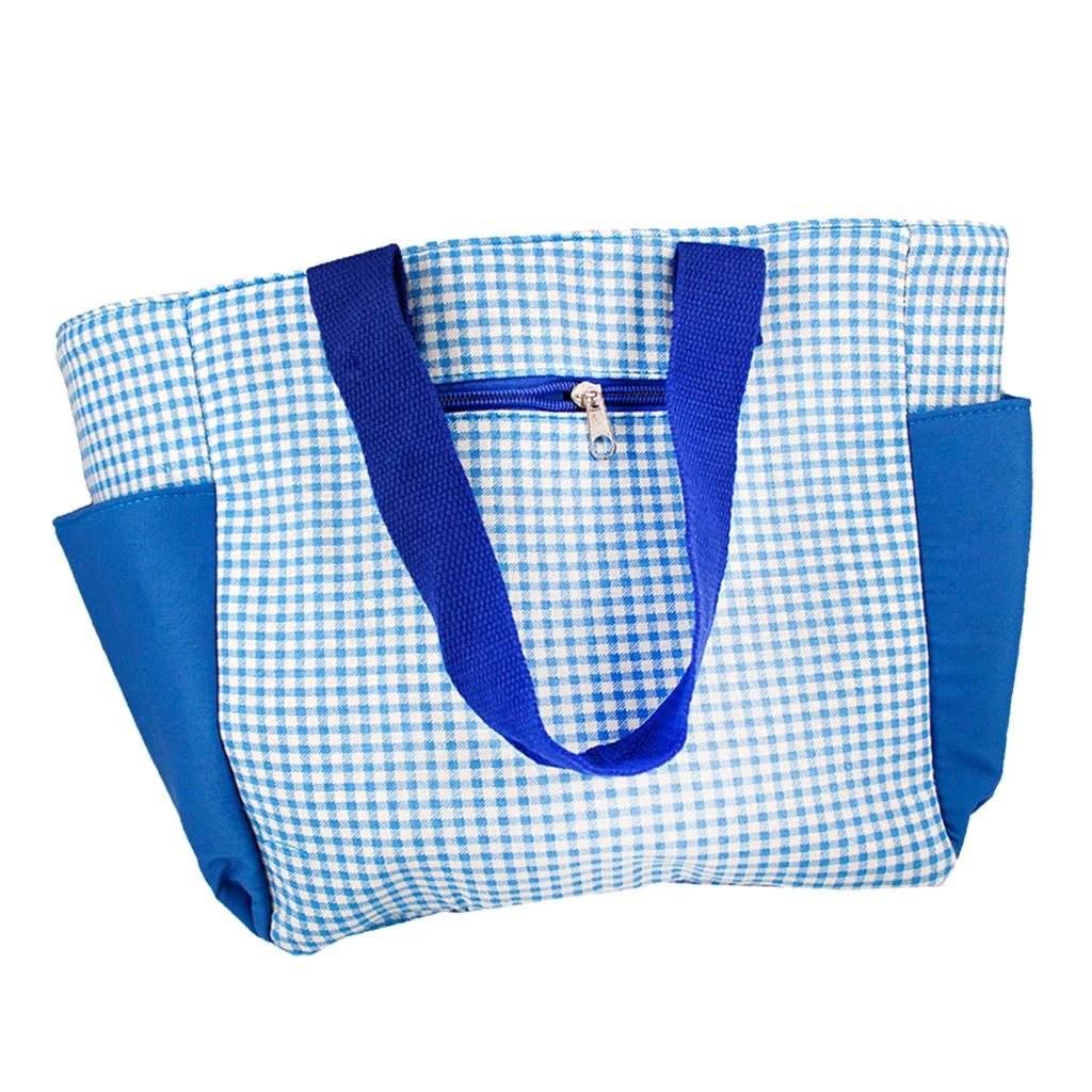 Large Knitting Needles Yarns Crochet Hooks Knitting Wool Organizer Bag Multifunctional Cotton Canvas Storage Bag