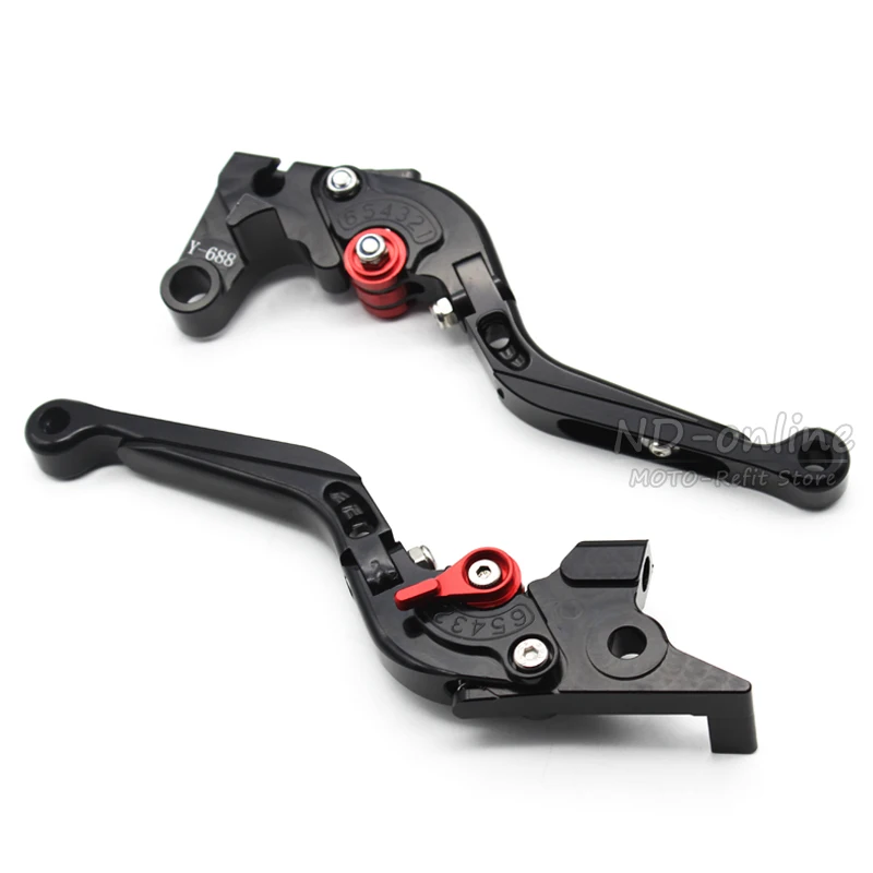 

F-14/Y-688-BL CNC Aluminum Motorcycle Brake Clutch Levers For Yamaha R6 R1 FZ1 R6S FZS1000 Adjustable Motorbike brake Lever