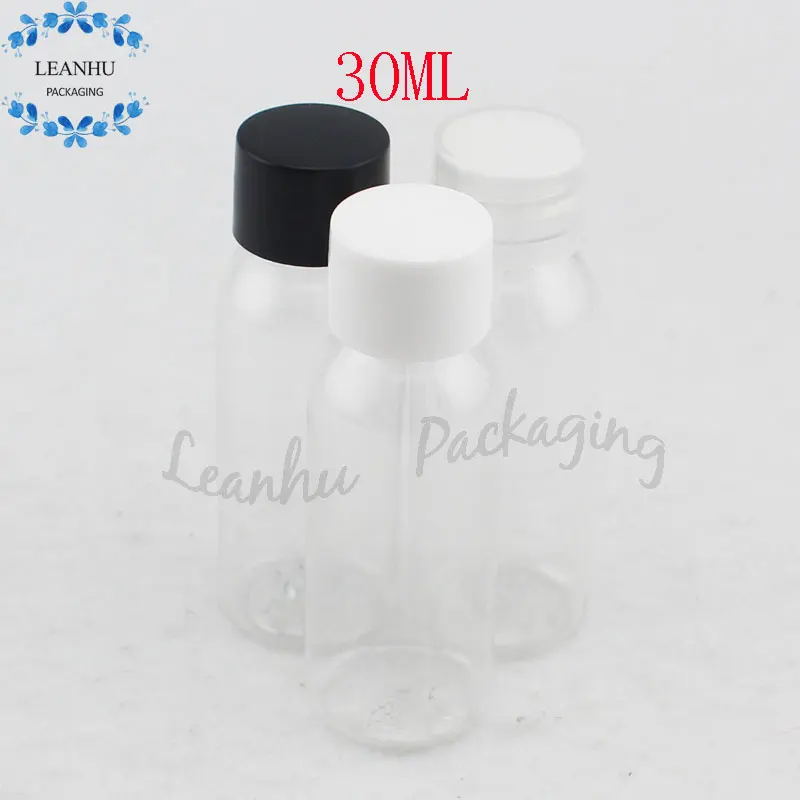 Clear Refillable Shampoo Bottle With Screw Cap,30cc Cosmetics Packaging