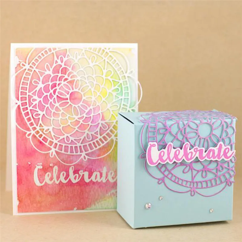 

Naifumodo Doily Circle Dies Lace Flower Frame Metal Cutting Dies DIY Card Making Scrapbooking Embossing Album Paper Cut Craft