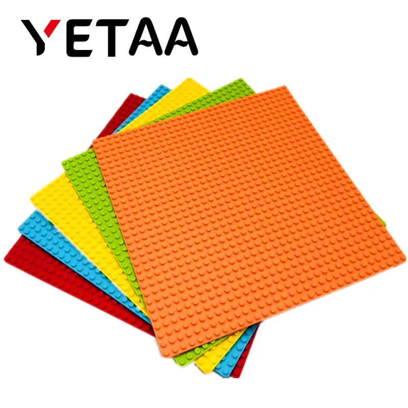 

YETAA Multiple Colors Base Plates Bricks Baseplates Compatible Legoed Style Building Blocks Construction Toys & gifts 32*32 Dots
