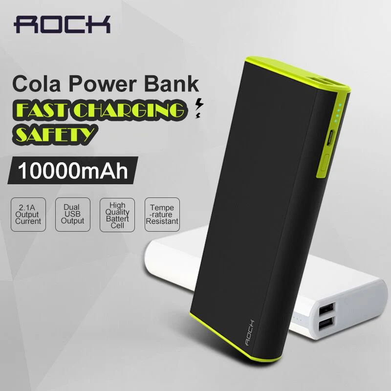 bilder für ROCK Cola 18650 10000 mAh Energienbank Handy-akku Ladegerät Powerbank für iPhone Samsung Schnellladung Für Android und IOS bilder für ROCK Cola 18650 10000 mAh Energienbank Handy-akku Ladegerät Powerbank für iPhone Samsung Schnellladung Für Android und IOS