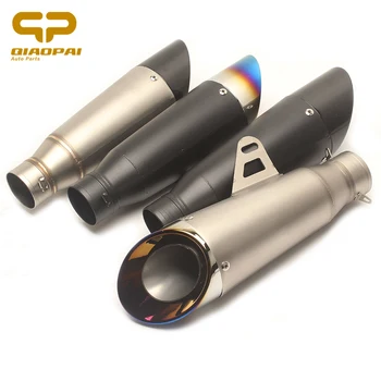 51mm Universal Modified Motorcycle Exhaust Pipe Muffler Escape Moto Scooter For Z750 Z800 Z900 Yamaha R6 R25 ZX6R CBR250 CB400 51mm Universal Modified Motorcycle Exhaust Pipe Muffler Escape Moto Scooter For Z750 Z800 Z900 Yamaha R6 R25 ZX6R CBR250 CB400