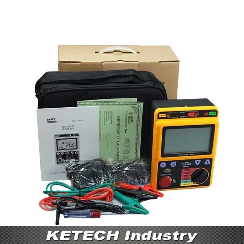 

AR907 Voltage Insulation Meter 1000V Digital Insulation Resistance Tester Digital Megger