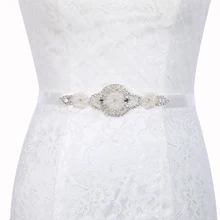 Inofinn T17 Кристалл Свадебные аксессуары Атлас свадебное платье ремень свадебные ленты пояс Кушак Пояс для вечернего платья для выпускного вечера