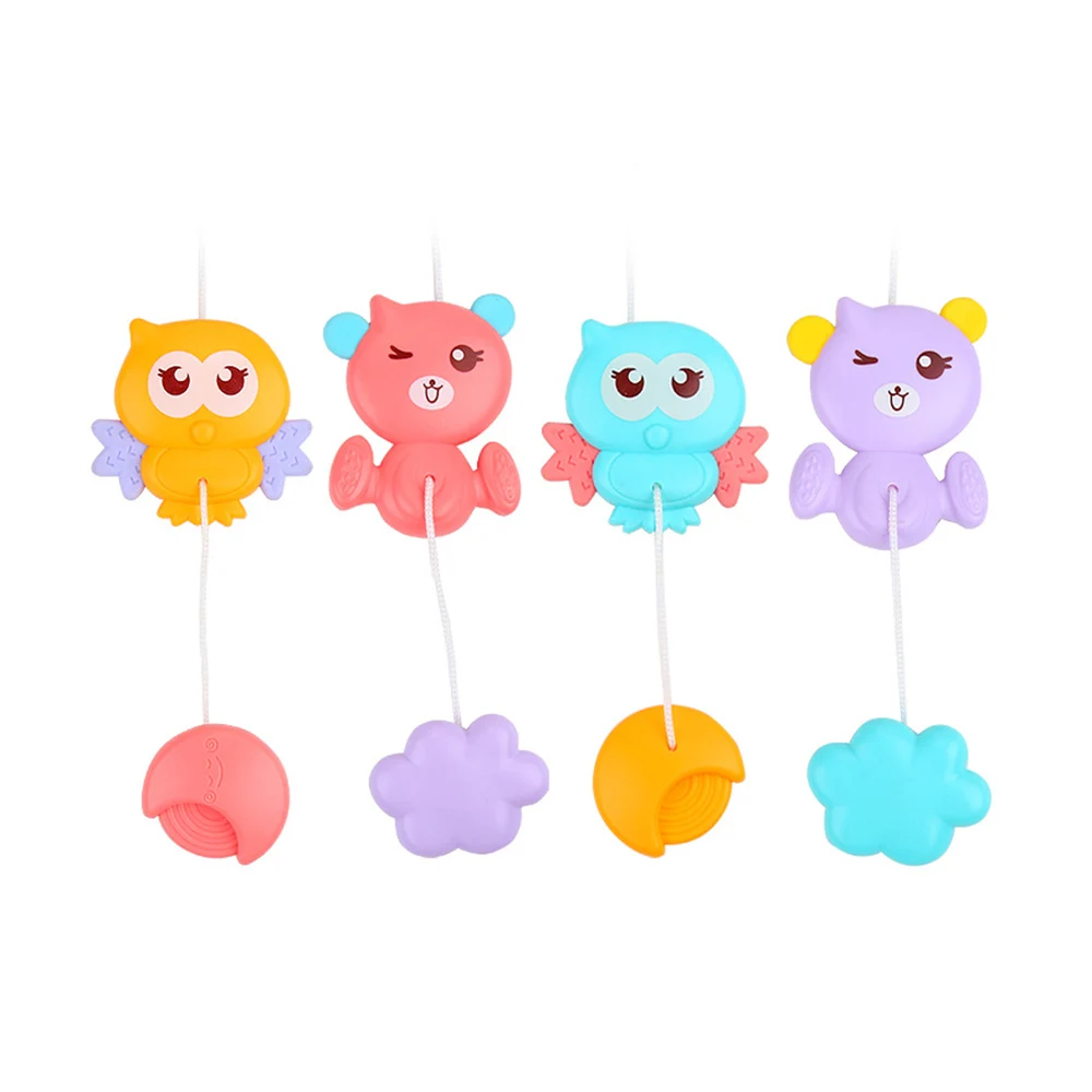 Baby Toys Bed Bell Musical Crib Mobile Hanging Cute Animals Rattles Newborn Early Learning Kids Toy with Light Projector