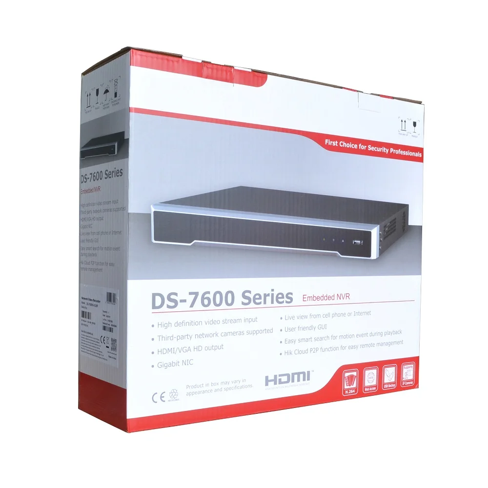 HIK Международный DS-7608NI-K2/8 P DS-7616NI-K2/16 P 4 K NVR для ip-камеры CCTV сетевой видеорегистратор Поддержка Onvif Protocal