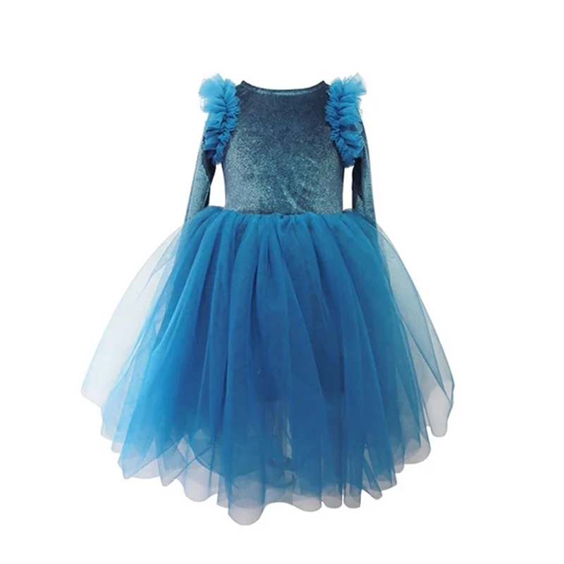 Винтажные бархатные черные длинные платья для девочек от 2 до 10 лет, рождественские праздничные платья, костюм принцессы на Хэллоуин, платье для маленьких девочек