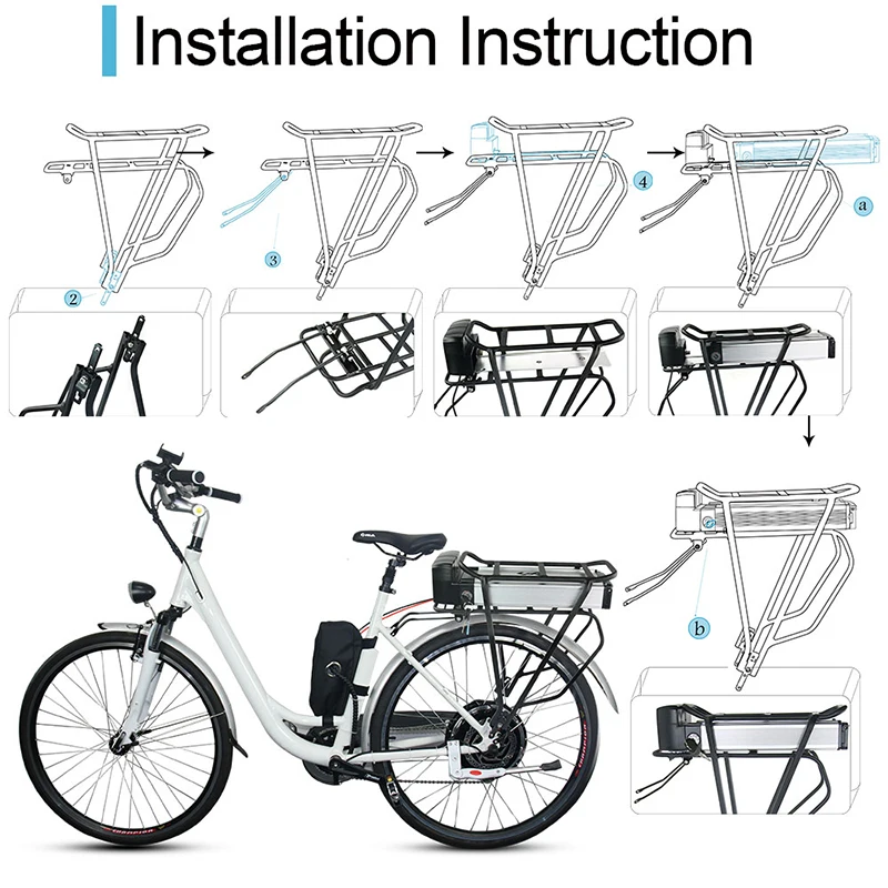 Cheap UPP 36V Rear Rack Ebike Battery 36V 10Ah Lithium Electric Bicycle Battery with Double Layer Rack for 500W BBS02 350W 250W BBS01 2 Cheap UPP 36V Rear Rack Ebike Battery 36V 10Ah Lithium Electric Bicycle Battery with Double Layer Rack for 500W BBS02 350W 250W BBS01 2