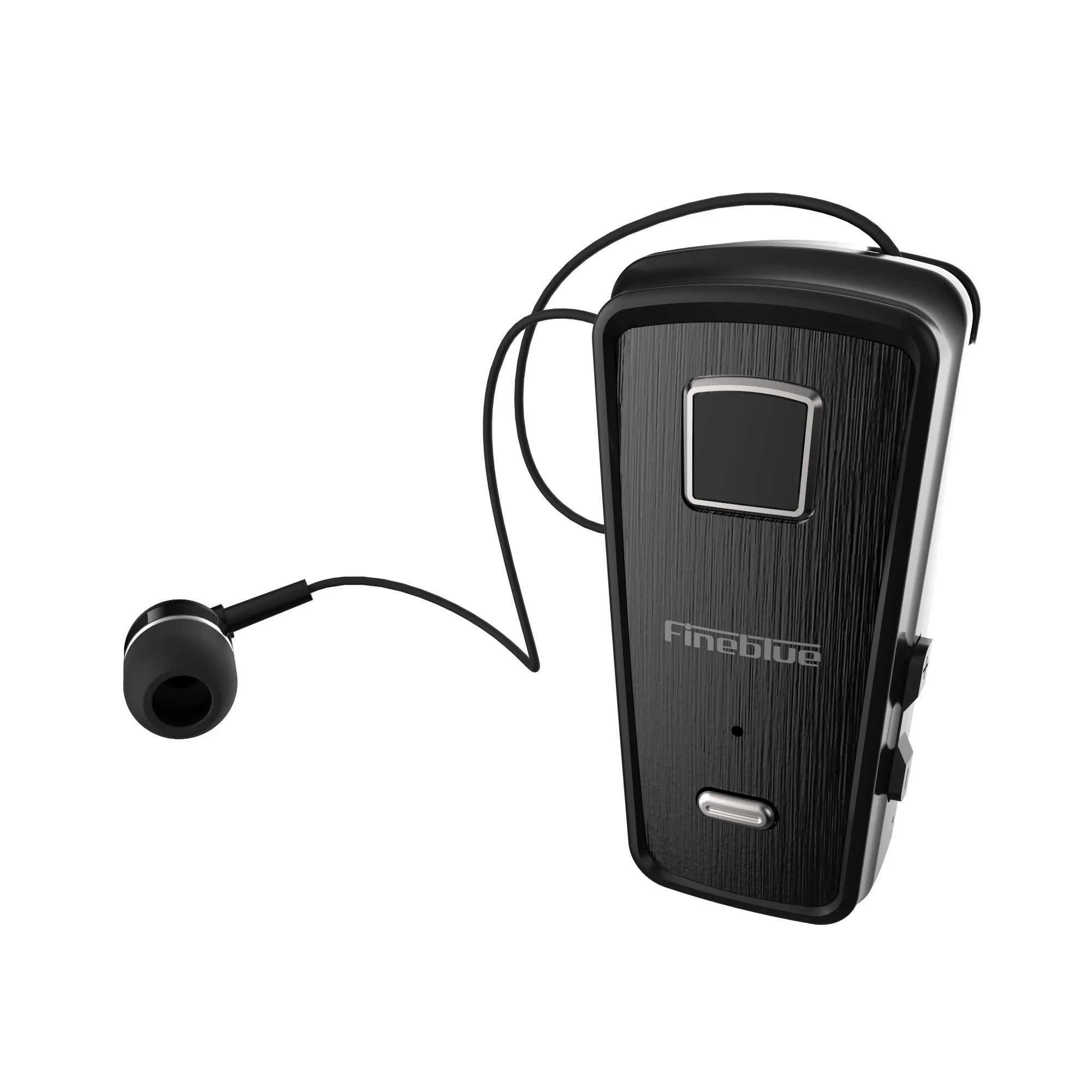 Fineblue F980 5.0 Wireless Bluetooth neck clip telescopic business Earphone Vibration Alert Wear Stereo Sport Auriculares