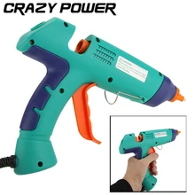 CRAZY POWER Power Tool Professional 100W Melt Adhesives Hot Glue Gun Craft Pistol With LED Indicator For Adhesive Cardboard Box