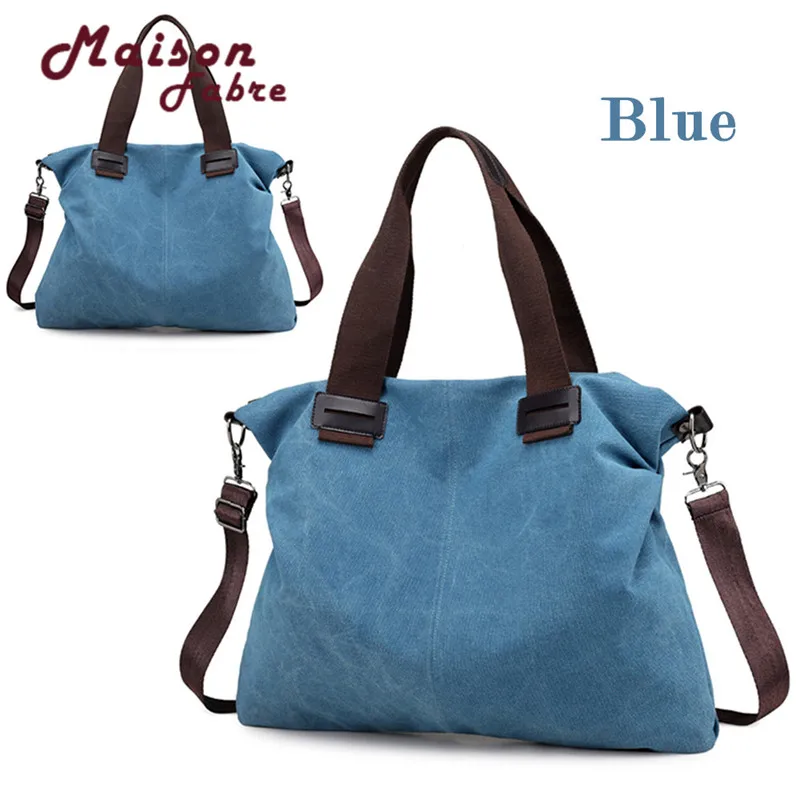Высокое качество женские синие холщовые прочные повседневные сумки винтажные женские вместительные Сумки на одно плечо