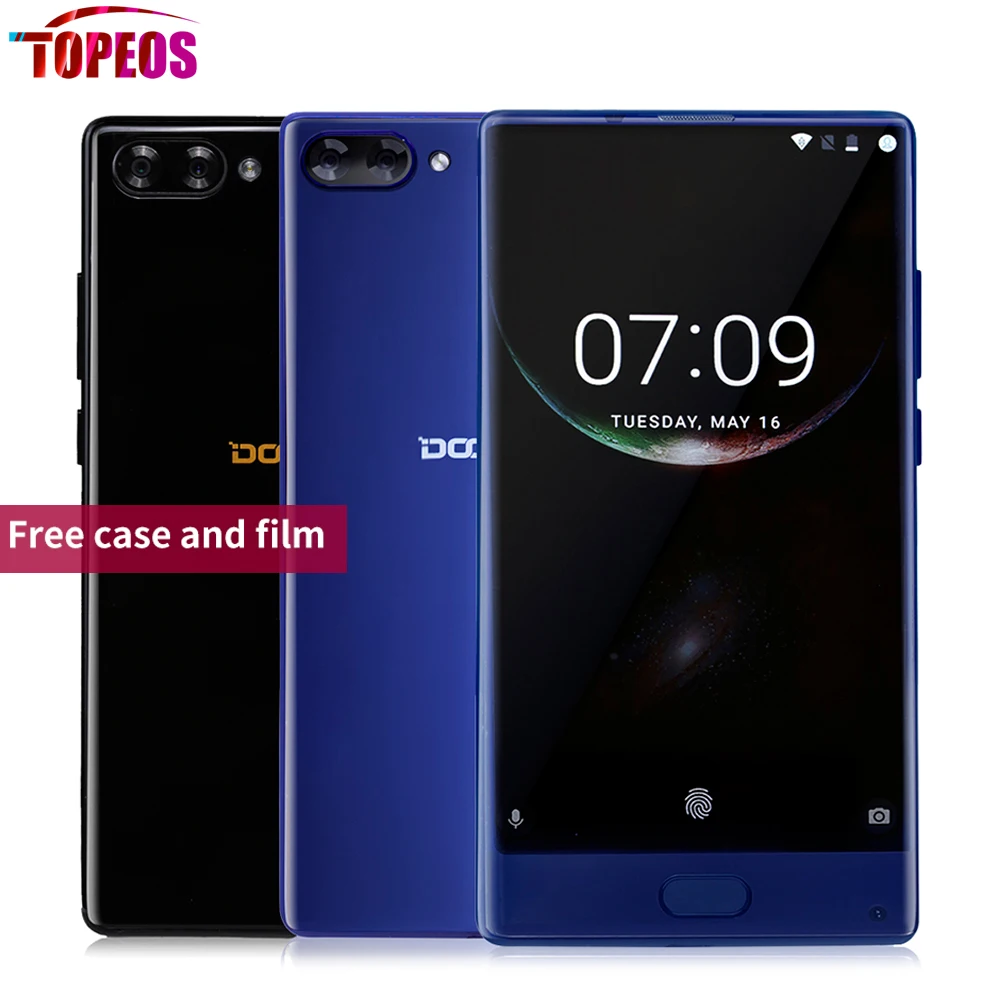 Doogee MIX 5.5 inch Dual Rear Camera 16MP+8MP Mobile Phone 4GB/6GB RAM 64GB ROM Helio P25 Octa Core 3380mA Fingerprint 4G LTE