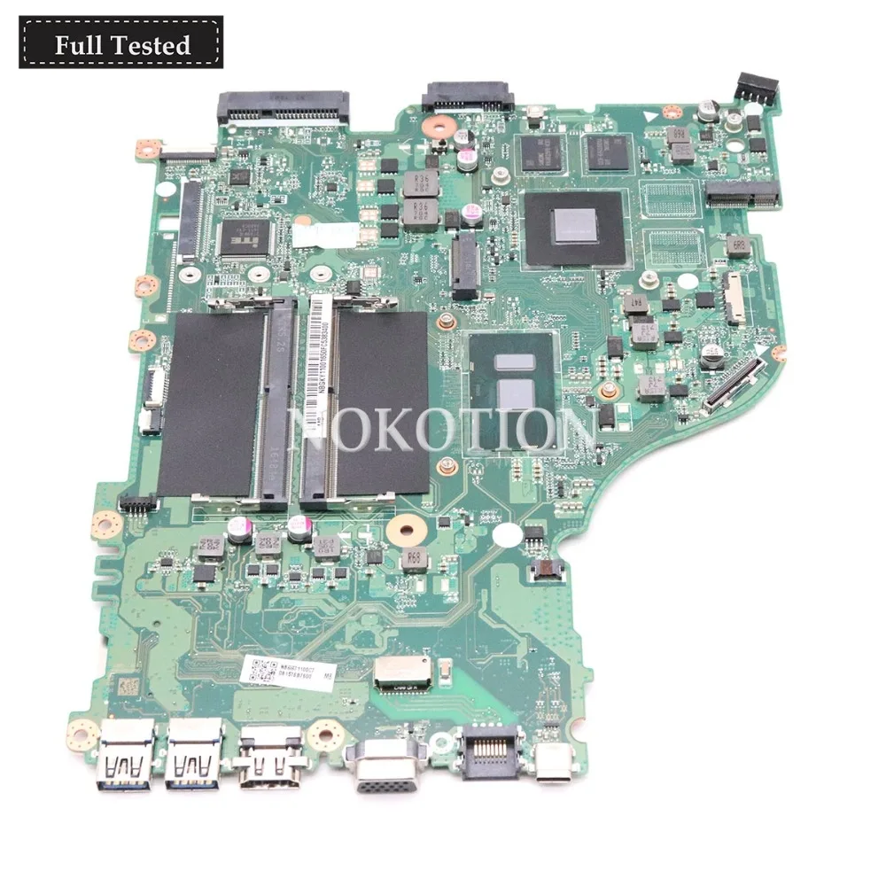 NOKOTION DAZAAMB16E0 NBGG71100C ملحوظة. GG711.00C لشركة أيسر أسباير E5-575 E5-575G اللوحة المحمول SR2UW I3-6006U CPU غيفورسي 940MX