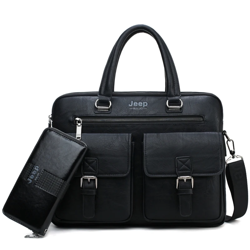 JEEP BULUO Men Business Bag For 13&#39;3 inch Laptop Briefcase Bags