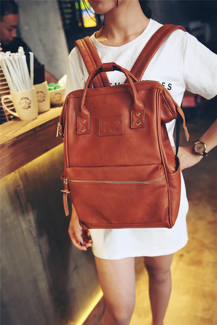 Fashion Mummy Diaper Bag Backpack Leather Waterproof Maternity Nappy Bag Large Capacity Travel Mother Handbag For Mom Baby Care (12)