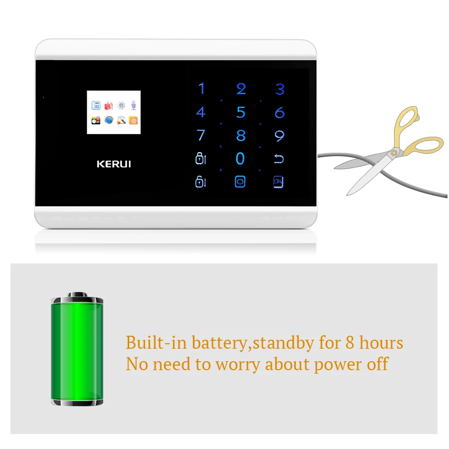 KERUI 433Mhz 8218G PSTN GSM Сигнализация Двойная сетевая сенсорная двойная система