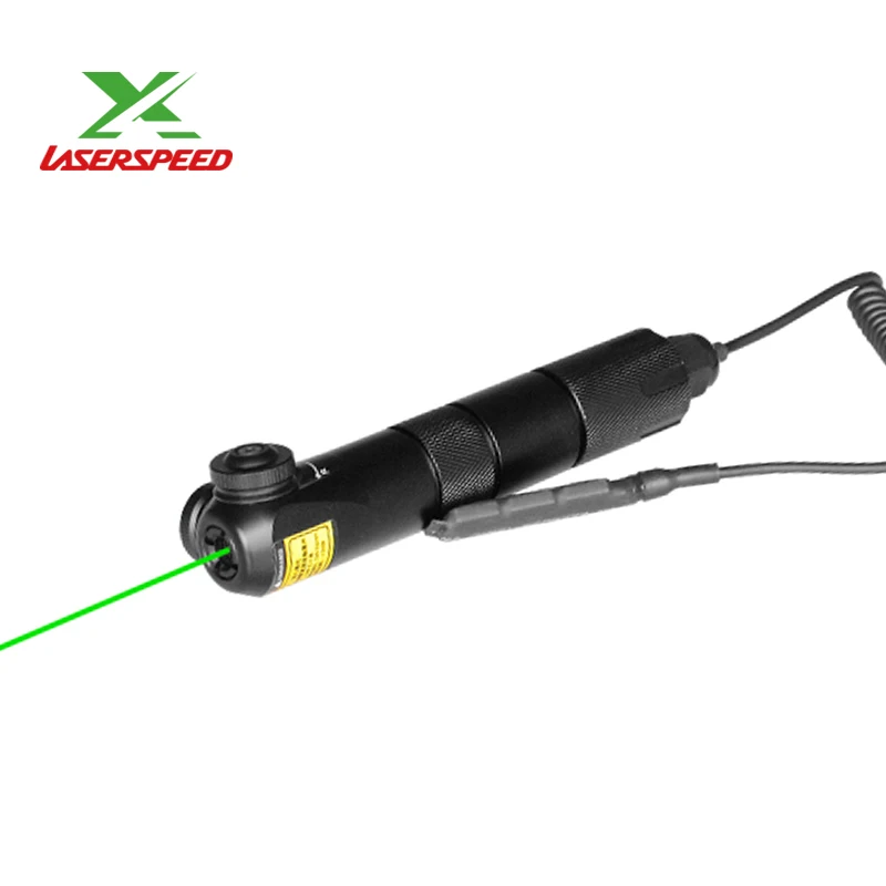 Прямая, военная винтовка IPX8, водонепроницаемая, дальнее оружие, зеленый лазерный прицел для охоты с переключателем давления - Цвет: Green laser