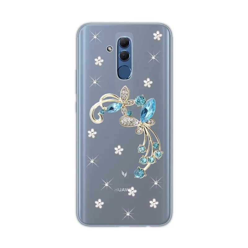 Для Huawei Y9 Y7 2019 P Smart Z Y5 Y6 Prime 2018 прозрачный чехол с павлином для P20 lite Mate 20 pro Honor 9A 9X 8X