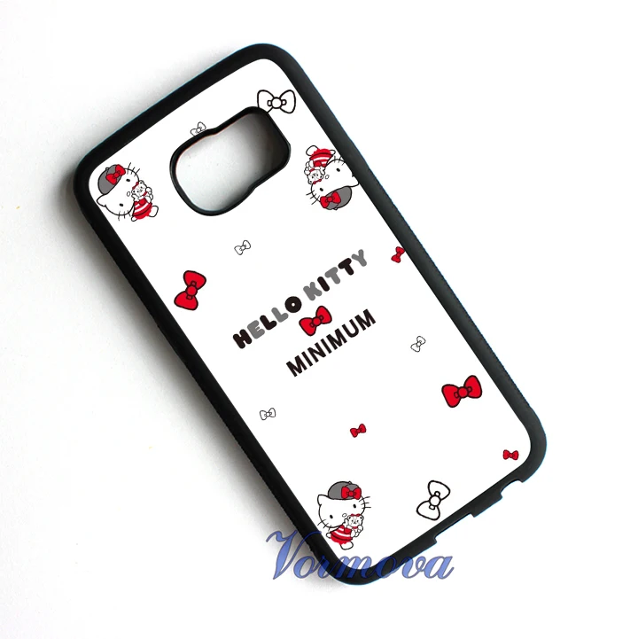 Hello kitty 2 защитная крышка телефона чехол для samsung galaxy S3 S4 S5 S6 S7 край Примечание 5 4 3 #