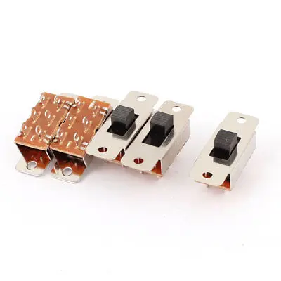 5 шт. PCB DIY DPDT 3 позиционный мини скользящий переключатель AC 250V 3A 125V 6A | Инструменты