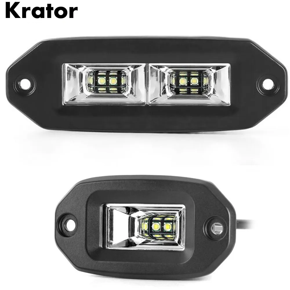 Krator 20 Вт 40 Вт заподлицо светодиодный прожектор рабочий светильник бар 6500 к Водонепроницаемый светодиодный рабочий бар для внедорожного автомобиля