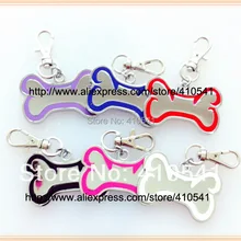 Горячие продажи Освобождение Товары для домашних животных 45*29 мм 600 шт./лот собака кость формы ПЭТ Собака ID Тегов цинковый сплав бирки собаки повесить ПЭТ-теги