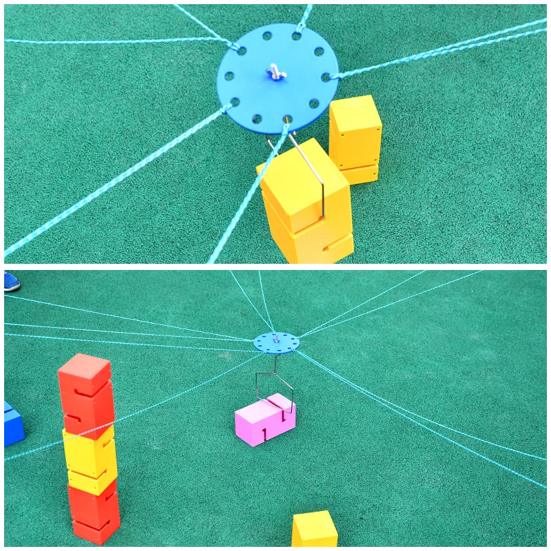 low cost  Kids School Together to Build Tower Games Kindergarten Teamwork Outdoor Fun Sports Toy Children Kid