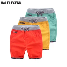 Детские брюки из хлопка летние шорты для мальчиков детские фирменные пляжные шорты штаны для детей повседневная спортивная одежда для мальчиков от 2 до 8 лет
