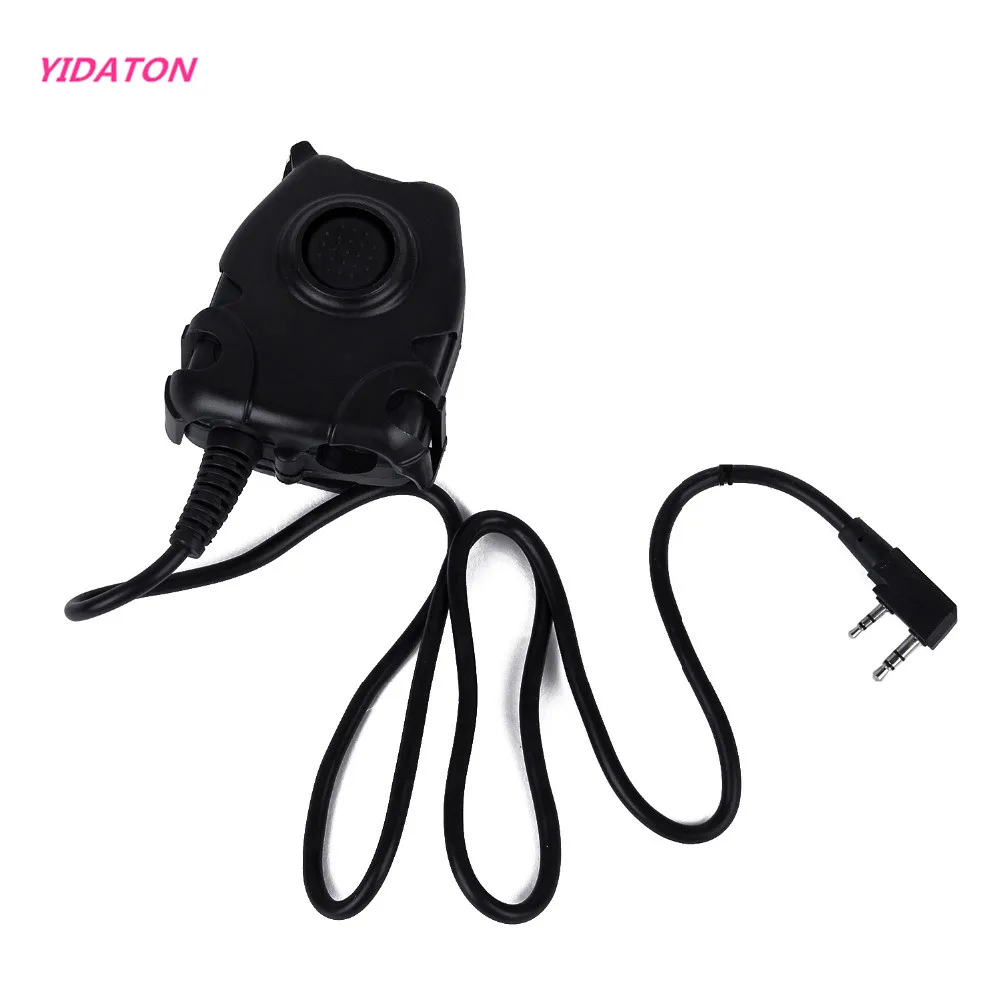 YIDATON новый водонепроницаемый PTT кабель для KENWOOD K Plug Z Тактический Comtac H50 MSA SORDIN H60 HD01